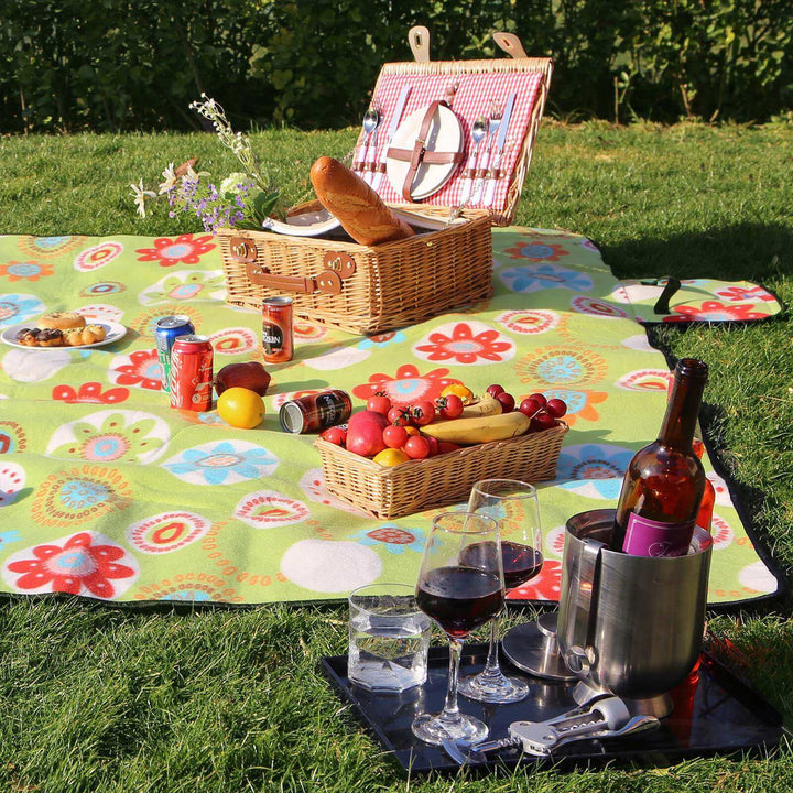 Flower Pattern Picnic Blanket