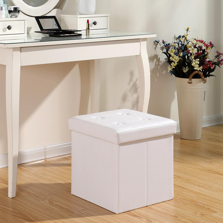 Foldable Stool Storage Ottoman