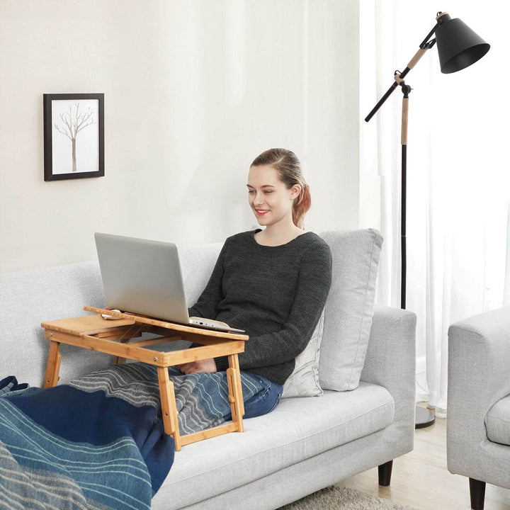 Adjustable Bamboo Laptop Bed Table