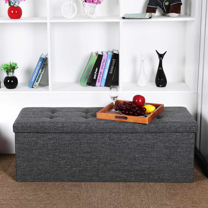 Folding Storage Ottoman