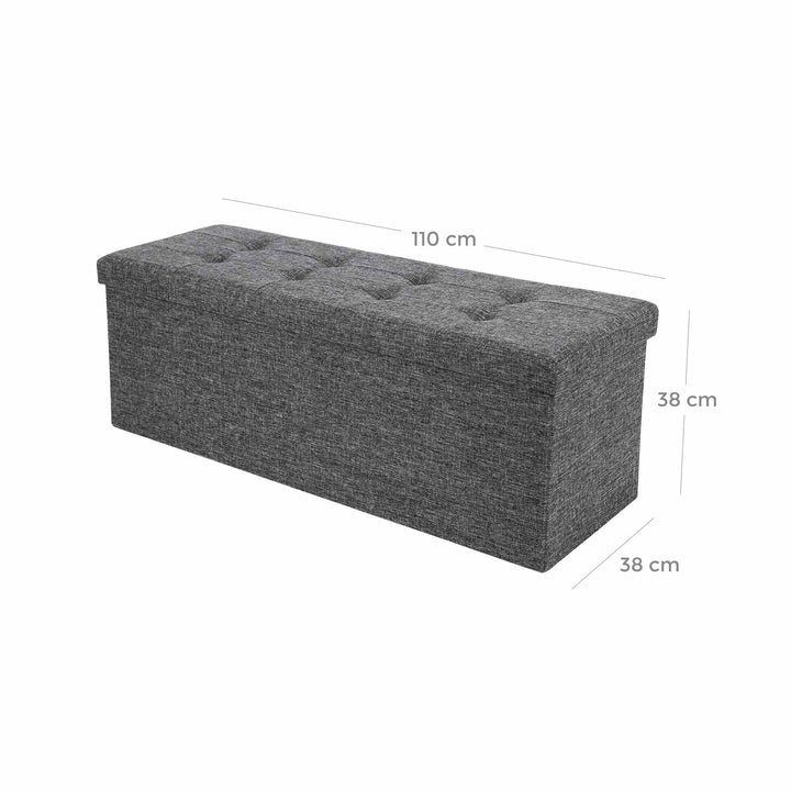 Folding Storage Ottoman