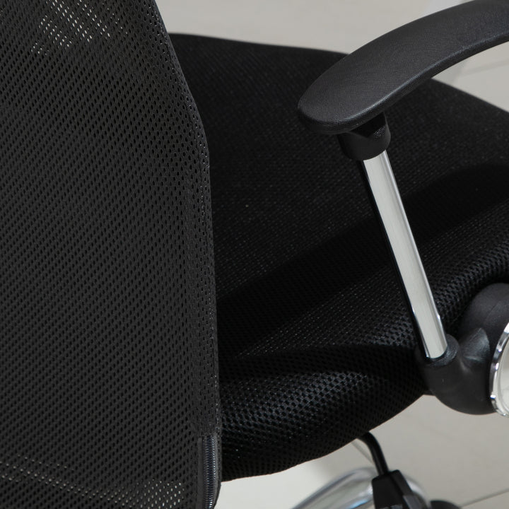 Ergonomic Office Chair Mesh Chair with Adjustable Height Tilt Function Black