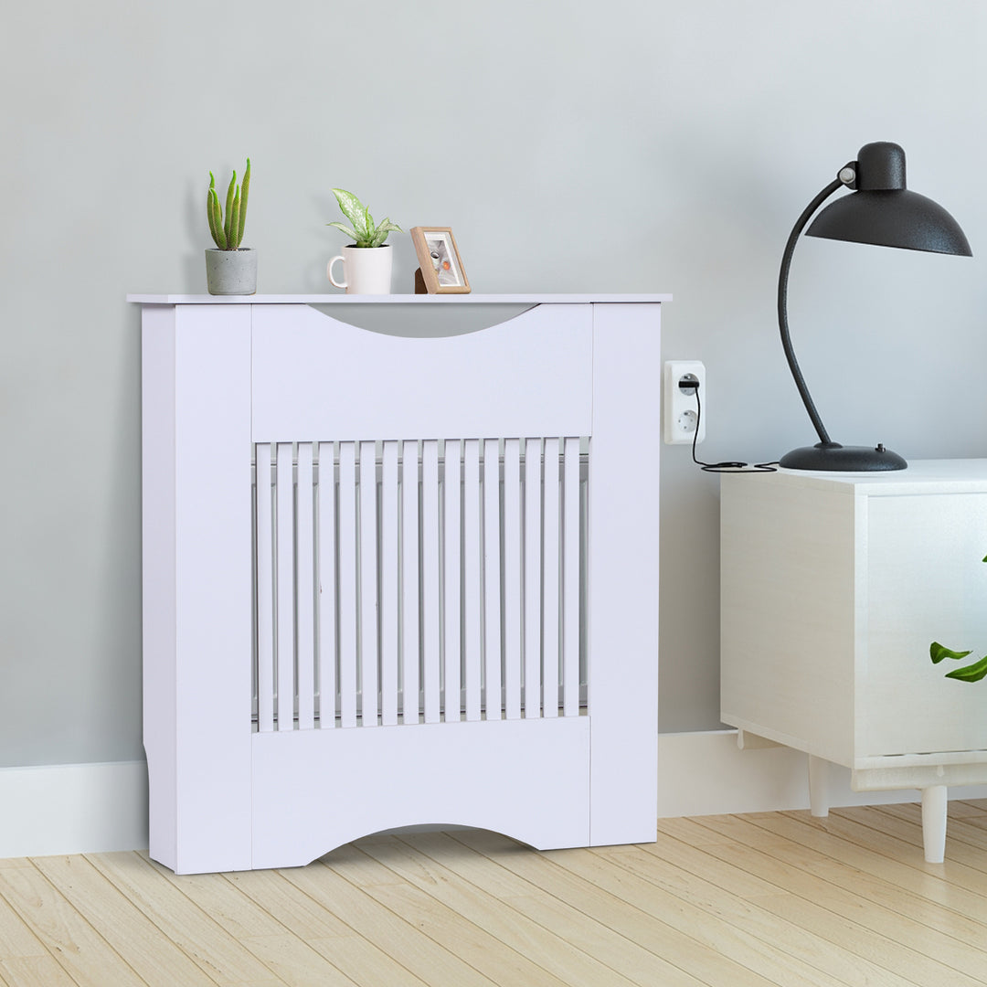 Radiator Cover W/E1 Class 12mm MDF Engineered Wood, 78W x 19D x 80.5Hcm-White