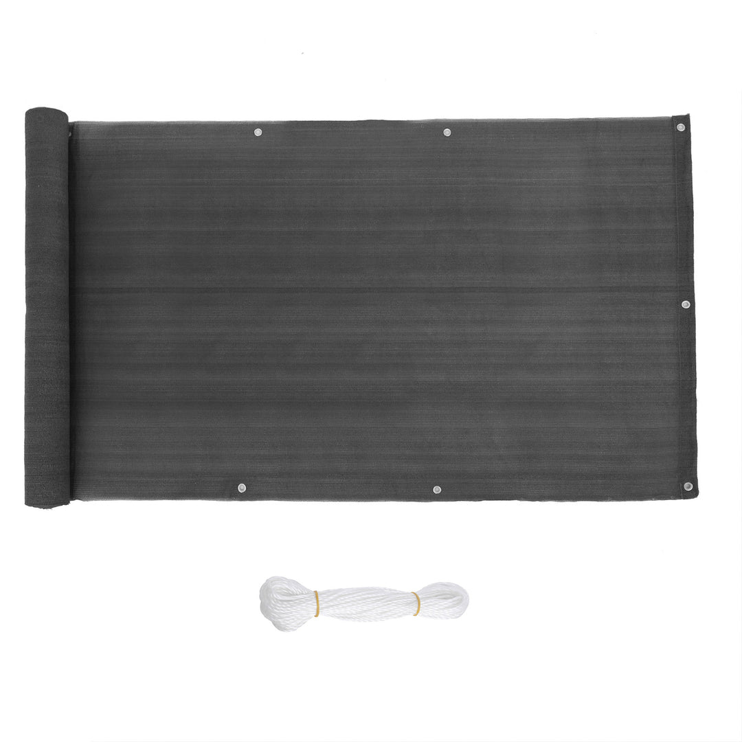 Smoky Gray Balcony Privacy Screen