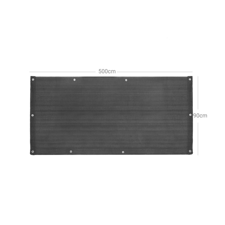 Smoky Gray Balcony Privacy Screen