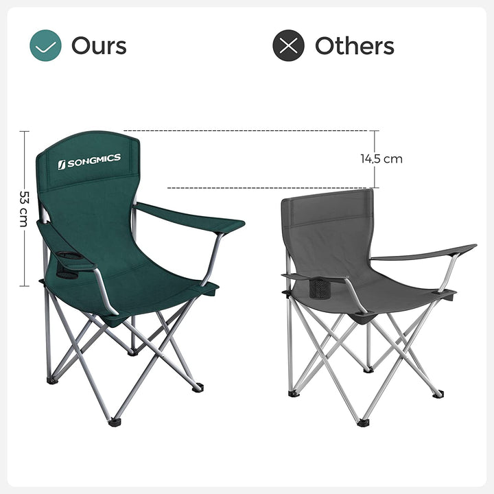 Set of 2 Foldable Camping Chairs