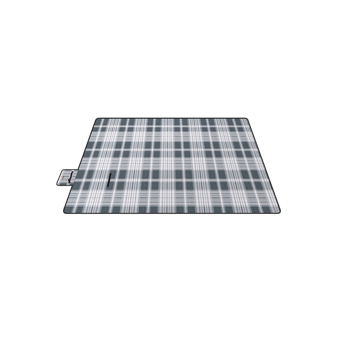 SONGMICS Picnic Blanket 300 x 200 cm Grey and White