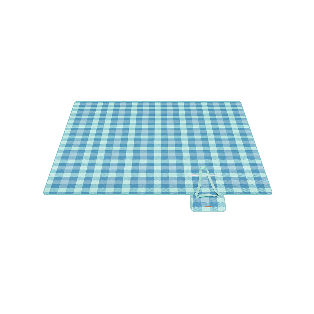 Picnic Blanket 200 x 200 cm Green and Blue