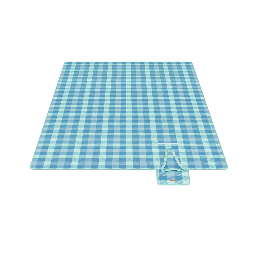 Picnic Blanket 300 x 200 cm Green and Blue