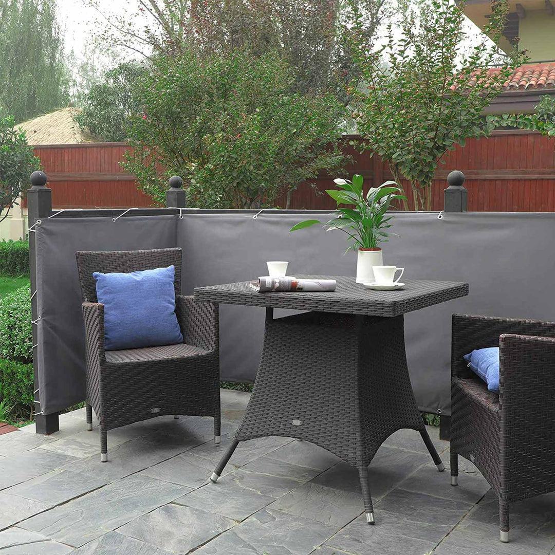 Smoky Gray Balcony Privacy Protect Screen