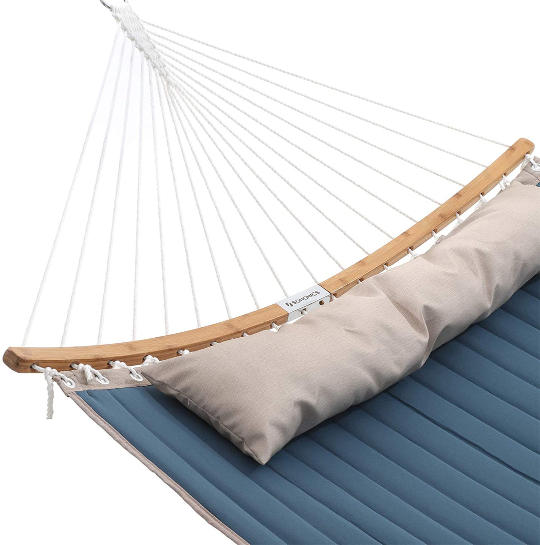 Blue Portable Hammock with Pillow