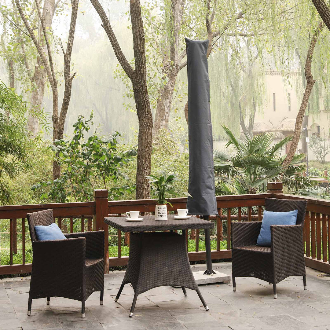 Grey Parasol Umbrella Cover with Rod
