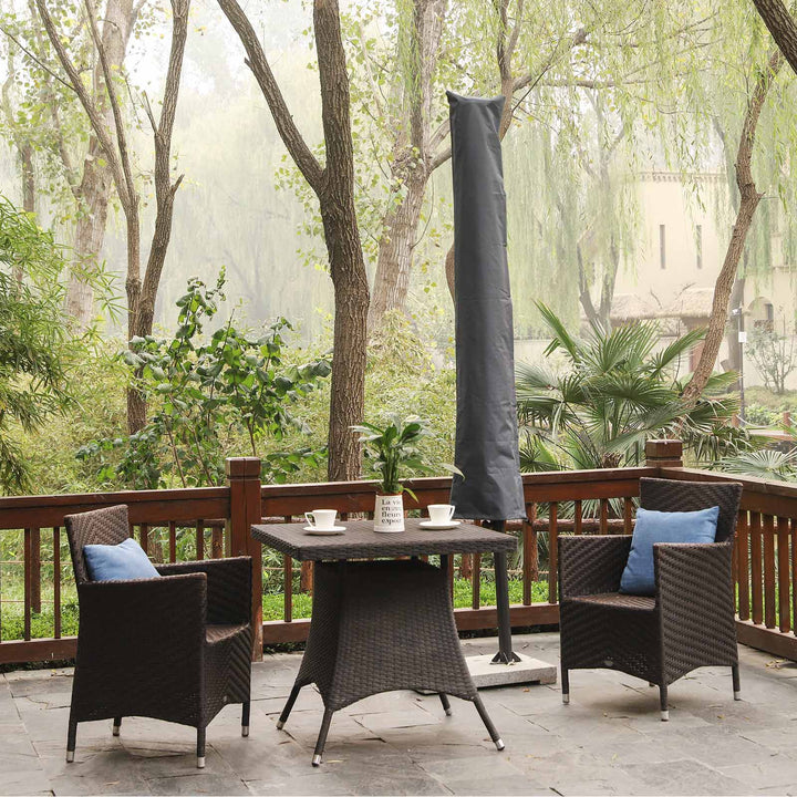 Grey Parasol Umbrella Cover with Rod