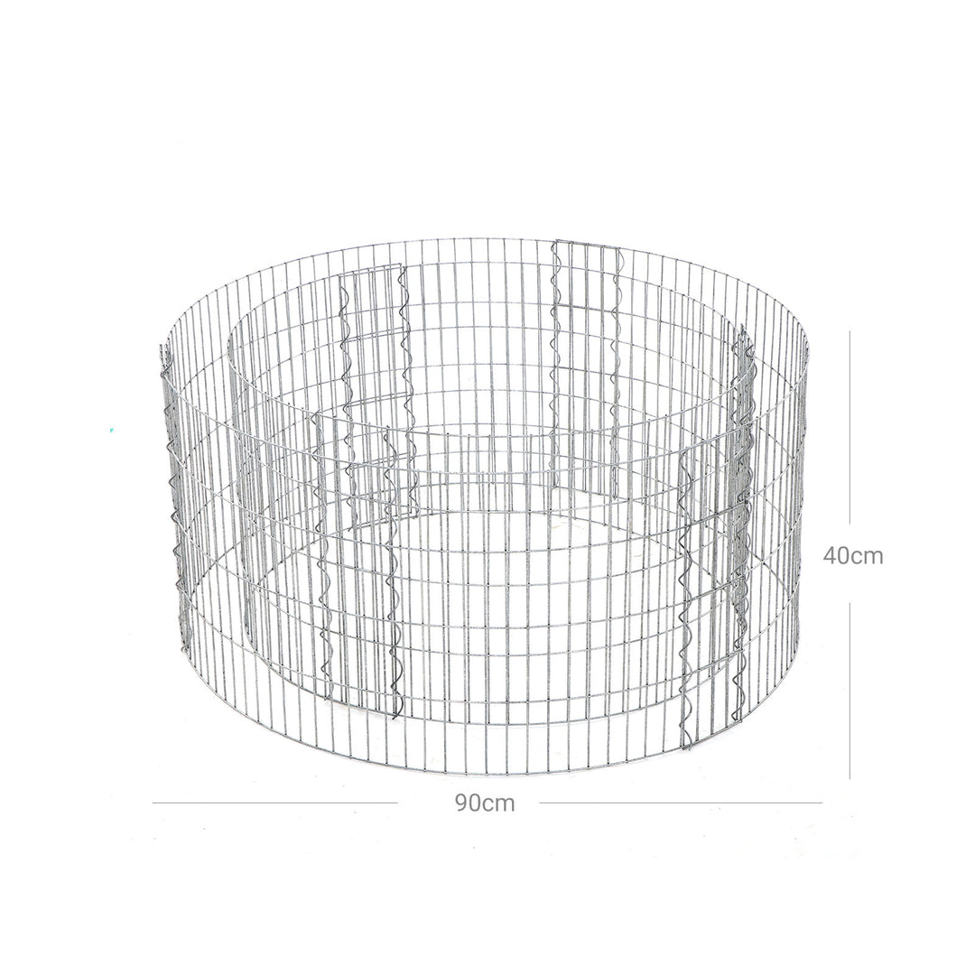 Silver Metal Round Gabion for Stones