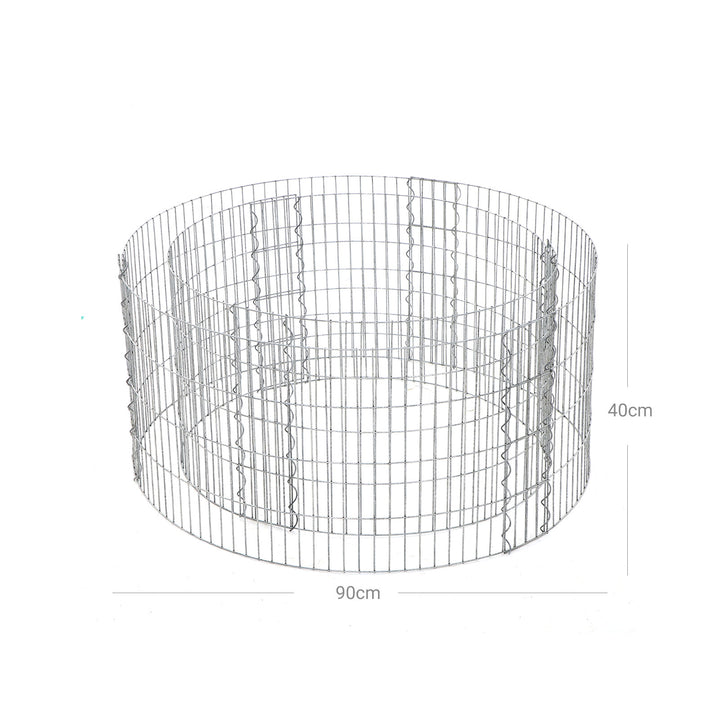 Silver Metal Round Gabion for Stones
