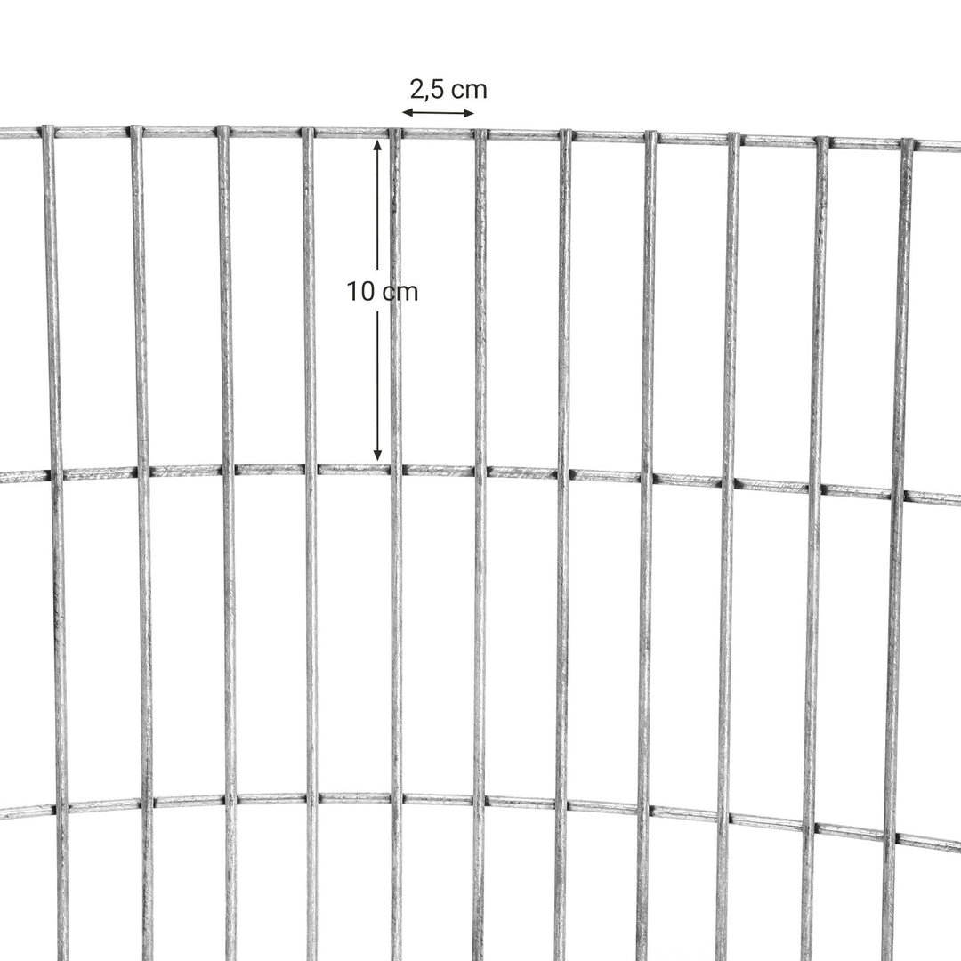 Silver Metal Spiral Gabion Planter
