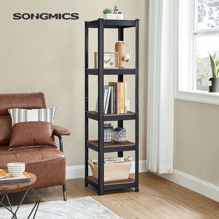 5-Tier Steel Shelving Unit 37 x 37 x 150 cm