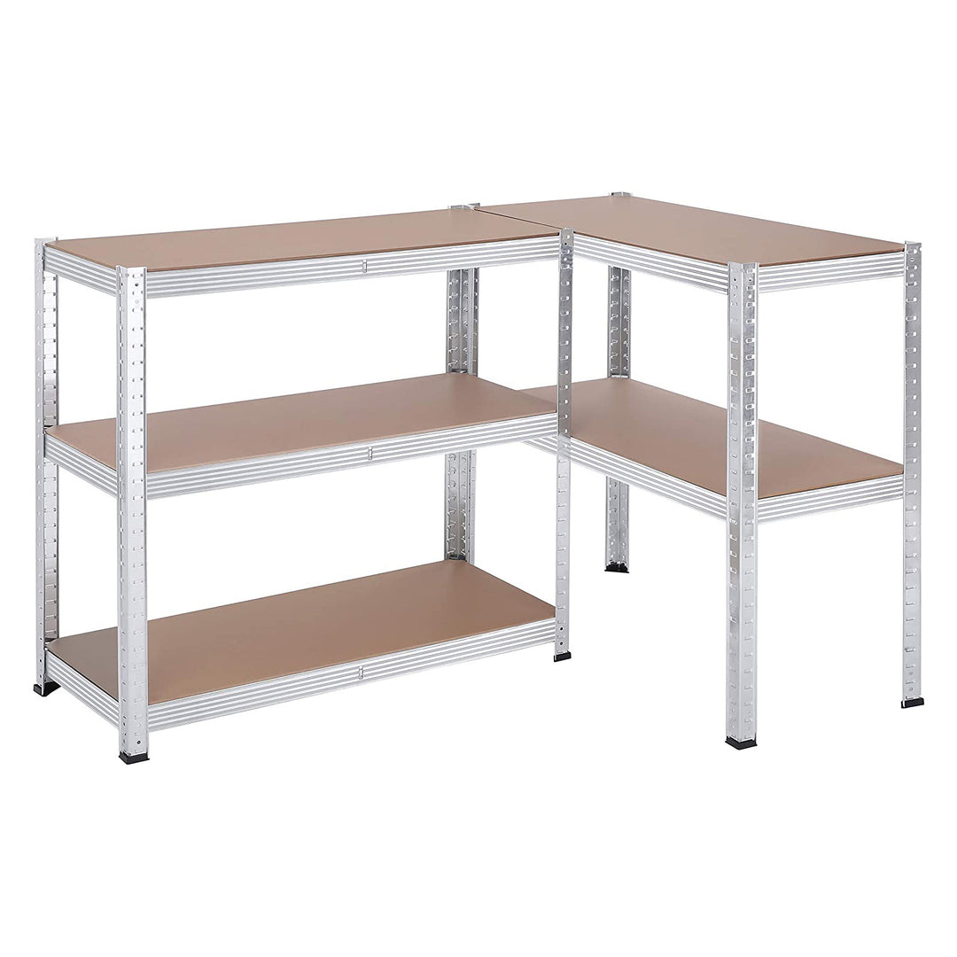 SONGMICS Set of 2 Silver Garage Shelving