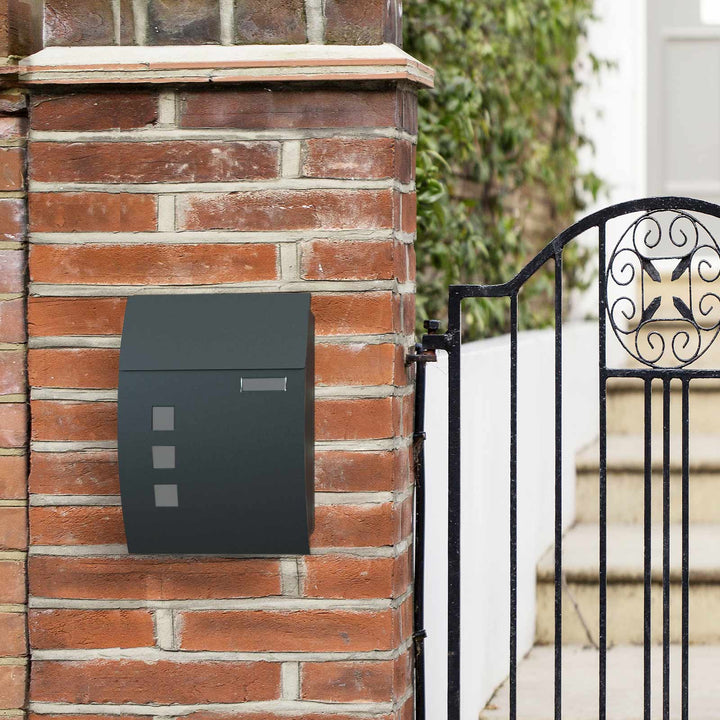 Wall-Mounted Lockable Mailbox with View Window