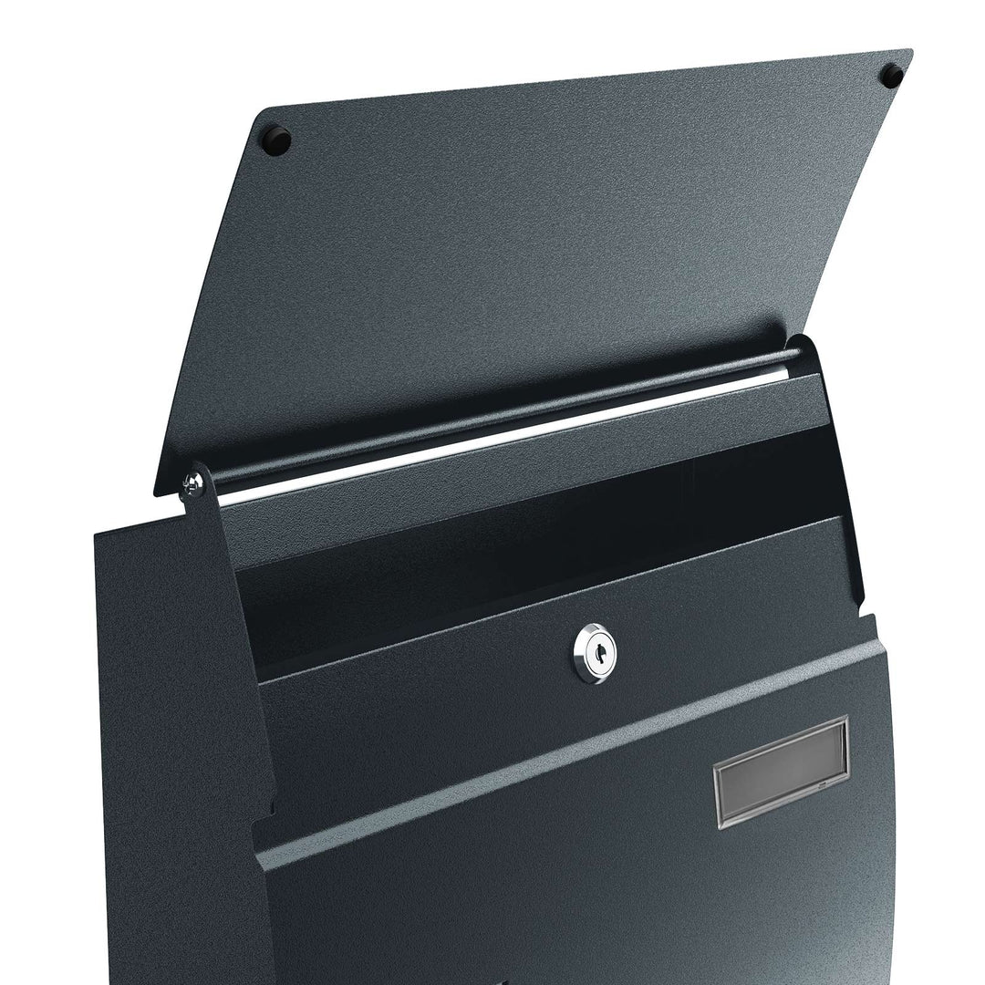 Wall-Mounted Lockable Mailbox with View Window