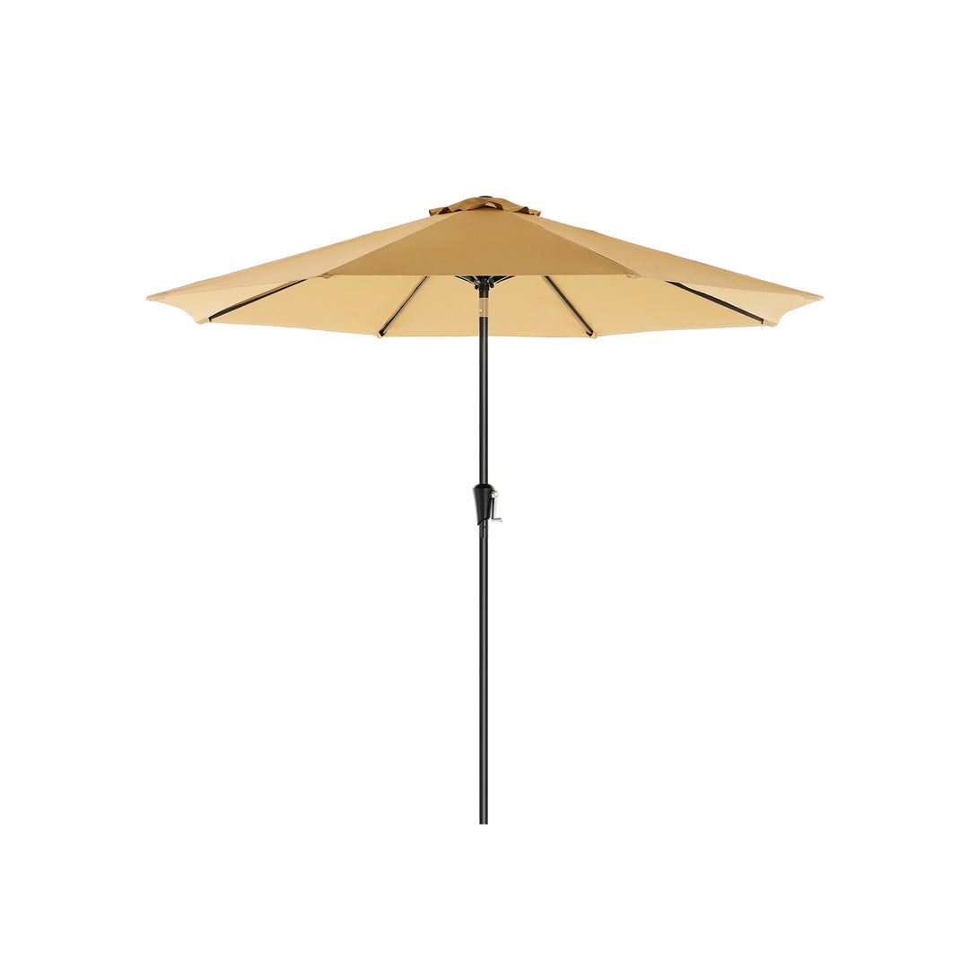 Beige Parasol with Air Vent for Patio