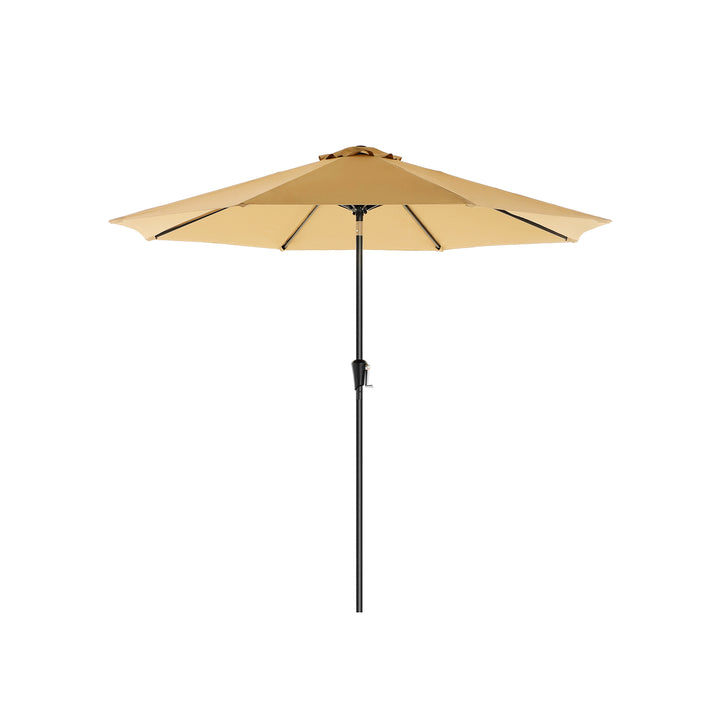 Beige Parasol with Air Vent for Patio