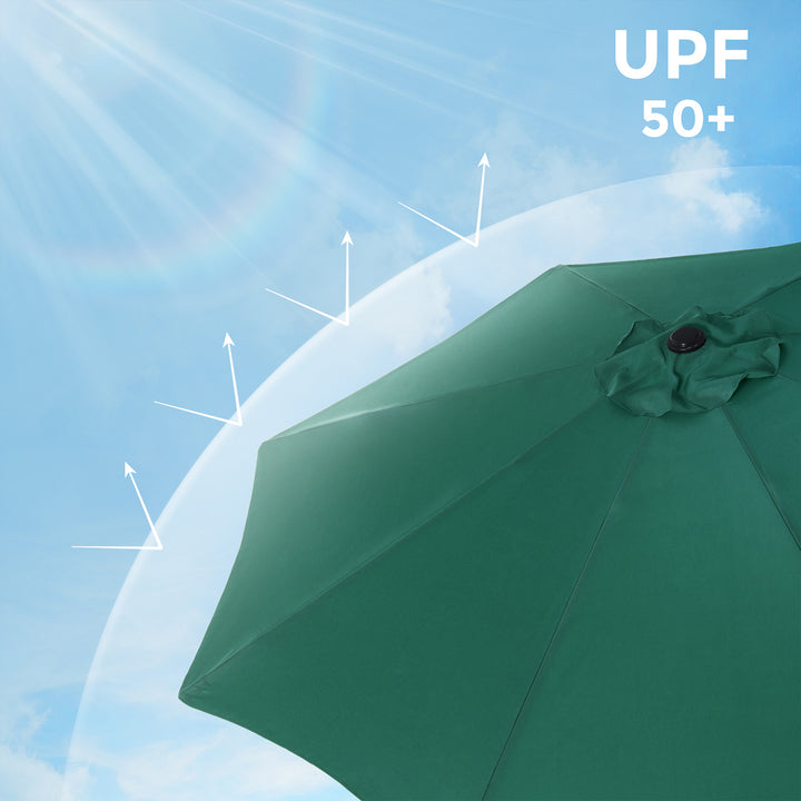 Green 3m Ajustable Parasol for Outdoor