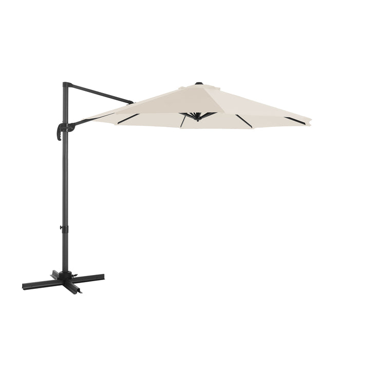 SONGMICS Beige Garden Patio Cantilever Parasol