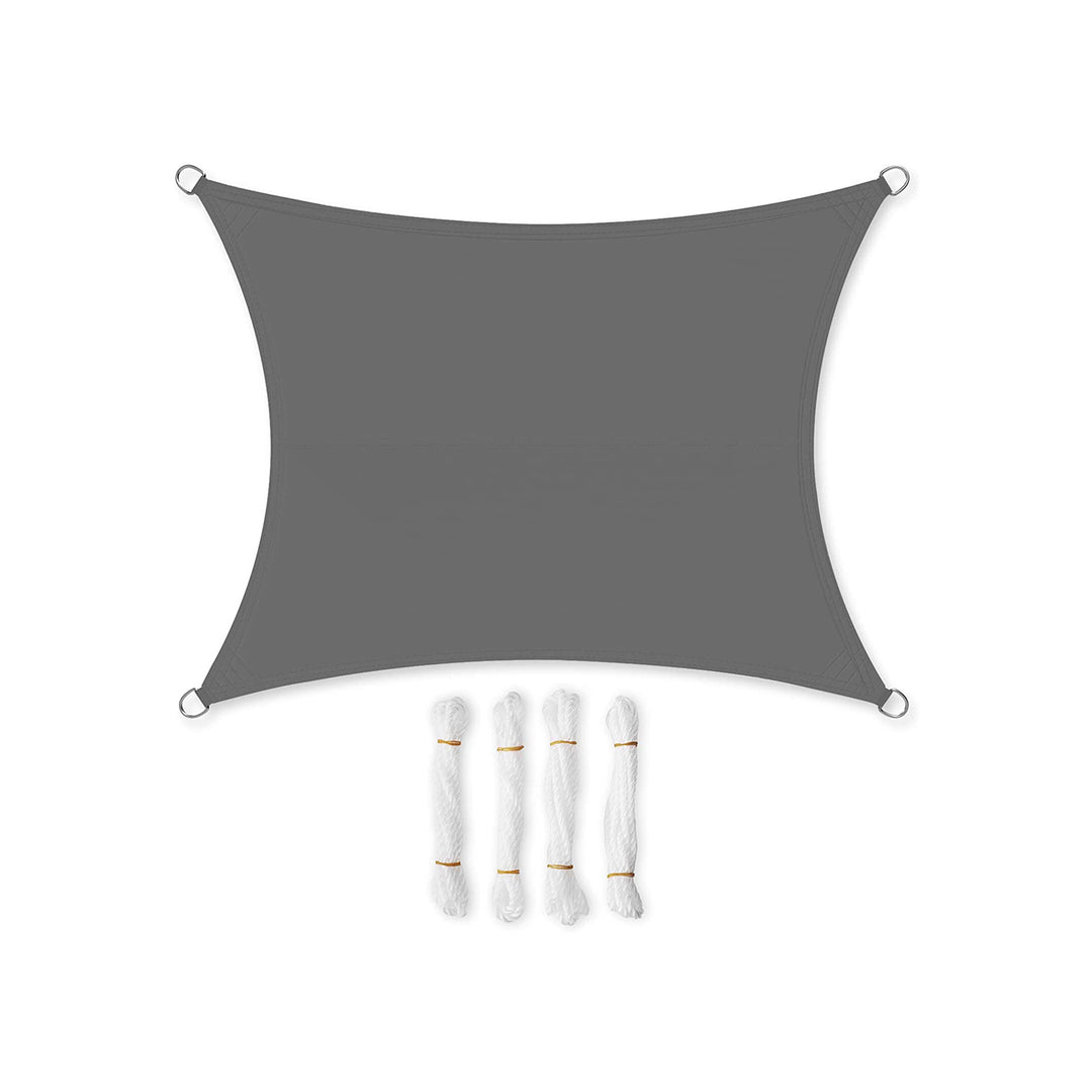 3 x 4 m Sun Shade Sail Smoky Grey