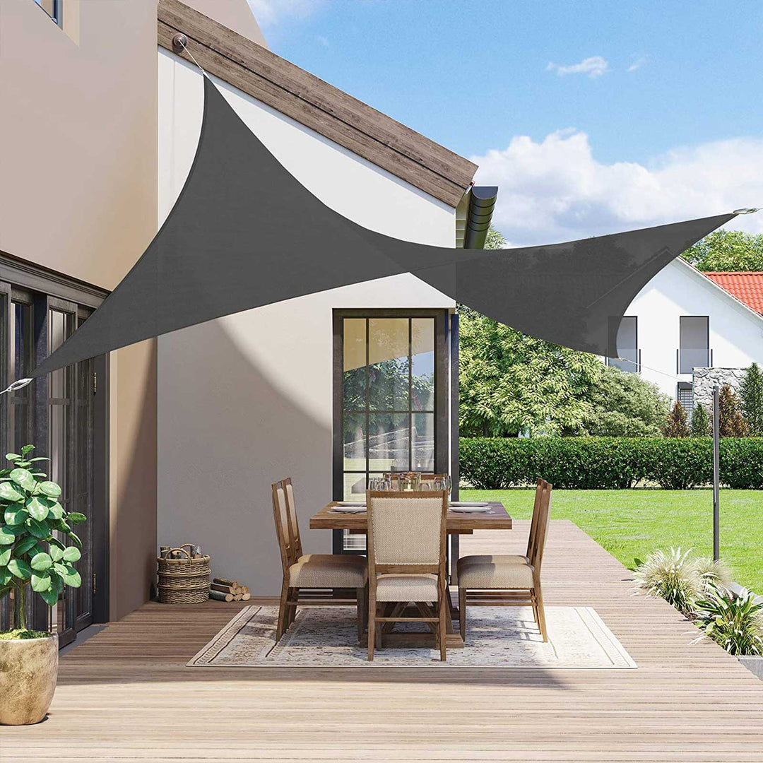 3 x 4 m Sun Shade Sail Smoky Grey
