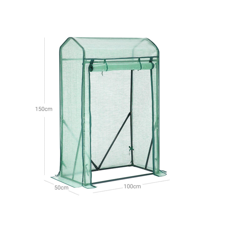 Small Greenhouse with Metal Frame for Backyard