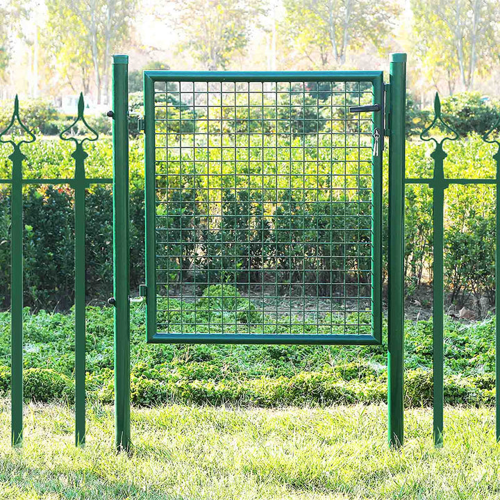 Galvanised Metal Garden Gate