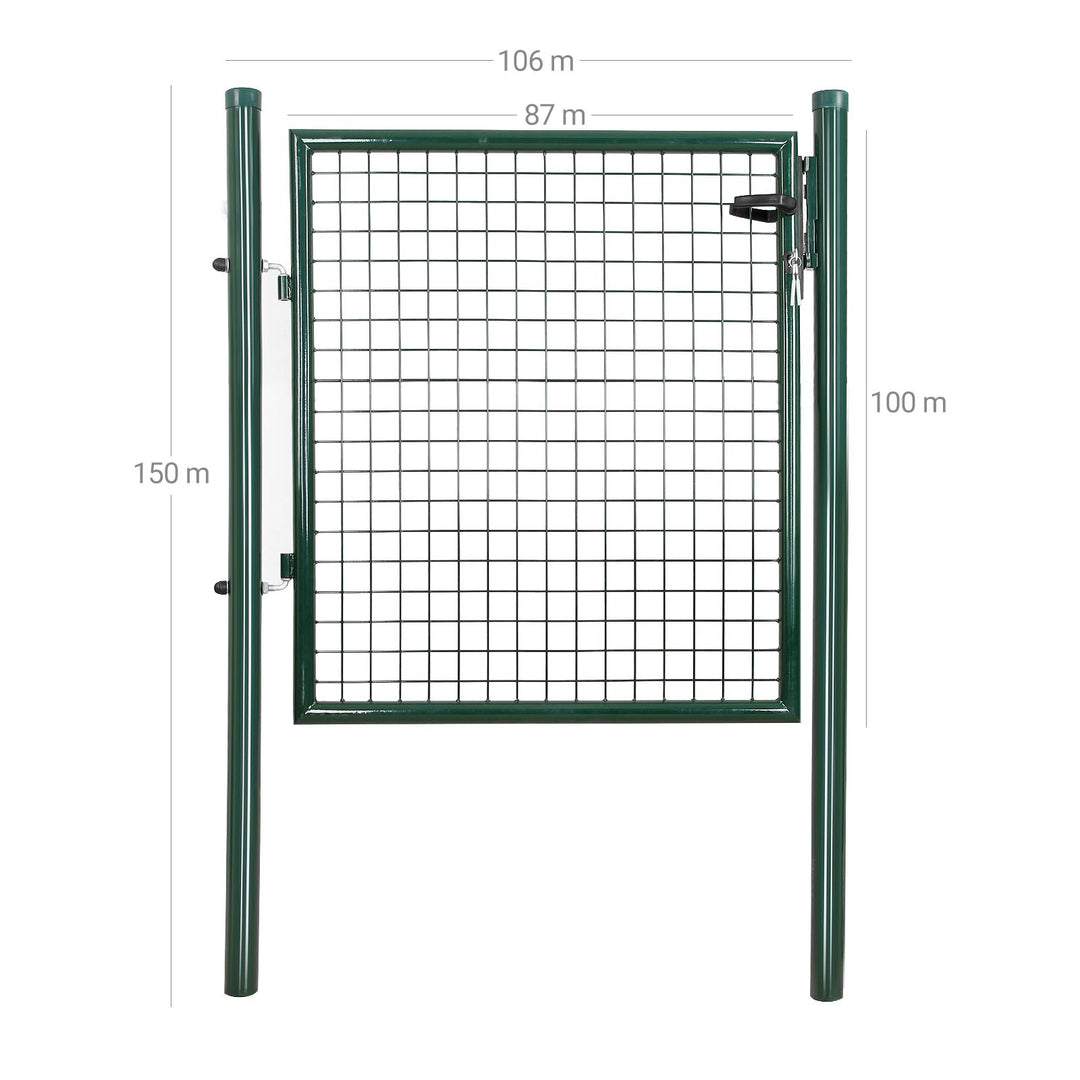 Galvanised Metal Garden Gate