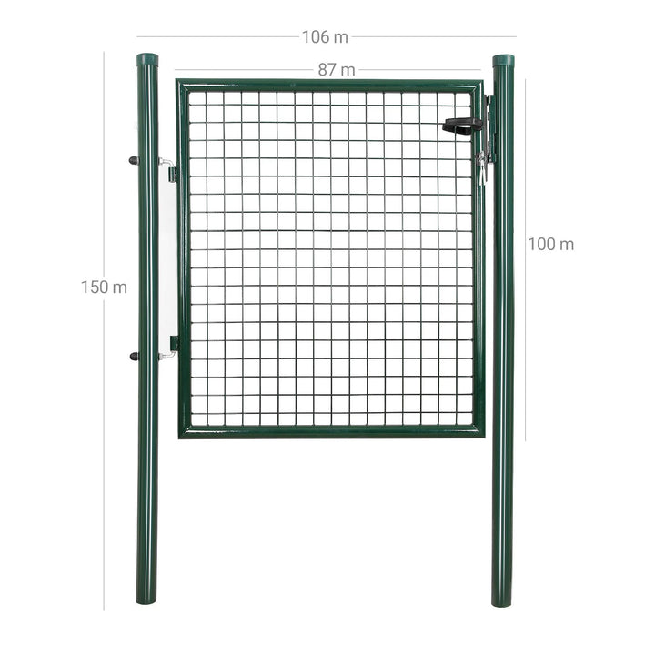 Galvanised Metal Garden Gate