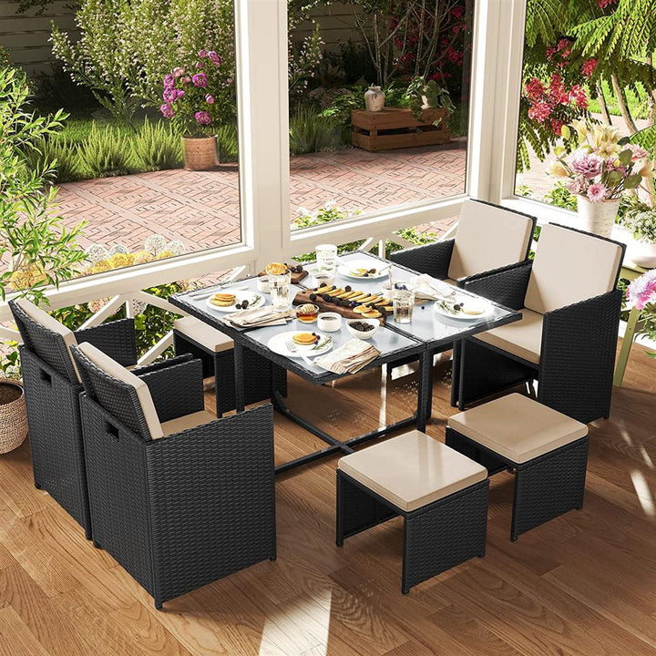 Garden Dining Table and Chairs Set