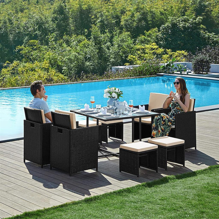 Garden Dining Table and Chairs Set