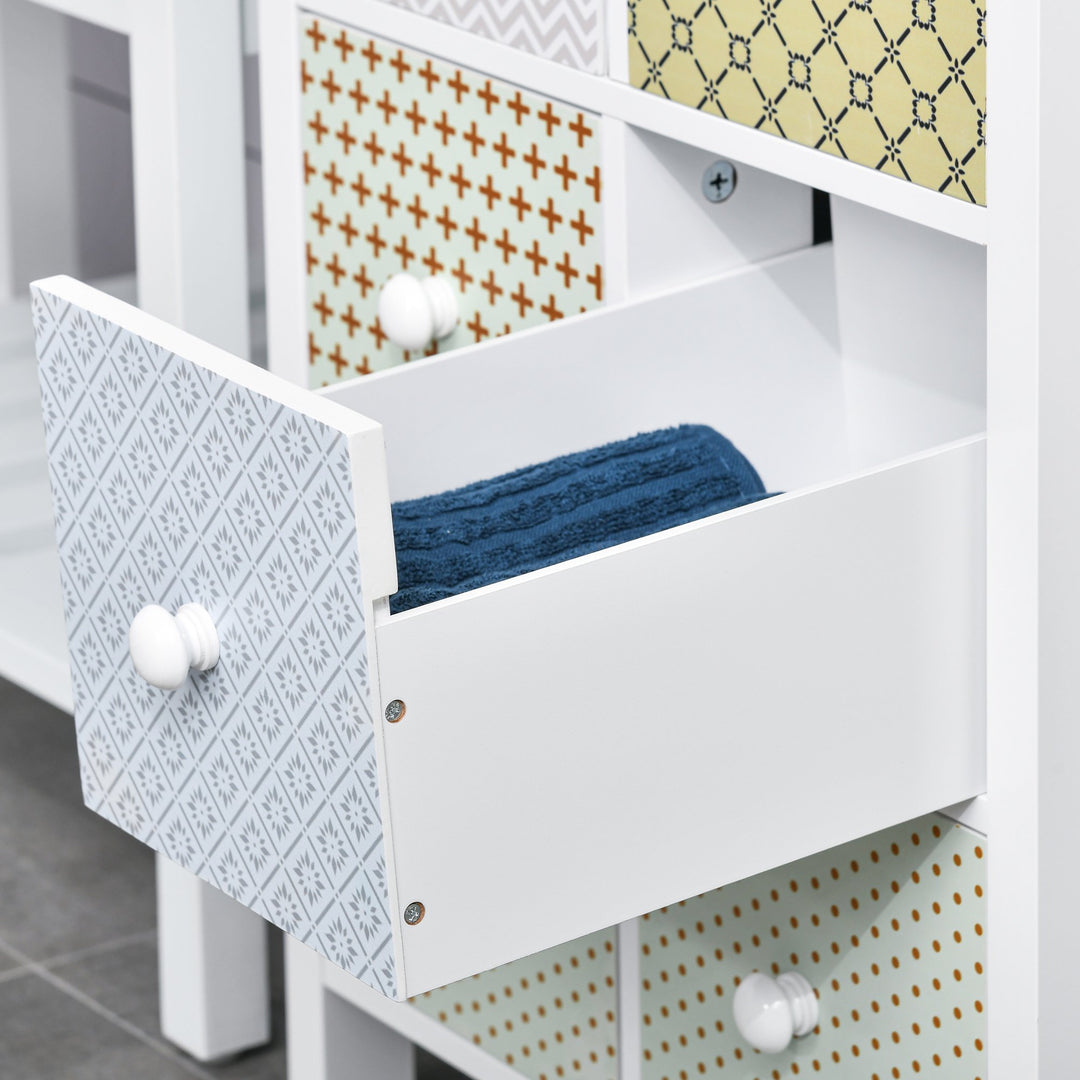 Chest of Drawers, 8 Drawer Dresser, Storage Organizer Unit for Bedroom, Bathroom