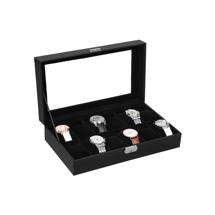 Glass Lid Watch Box