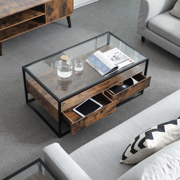Glass Top Coffee Table