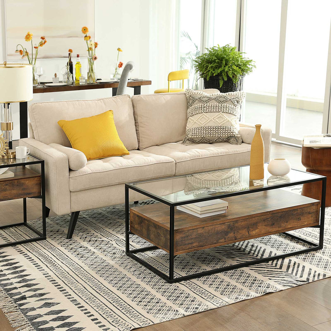 Glass Top Coffee Table