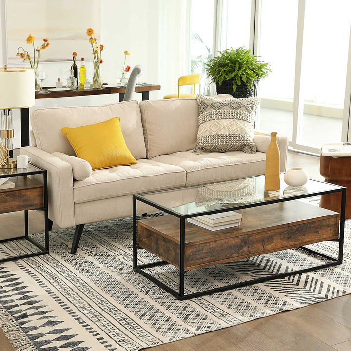 Glass Top Coffee Table
