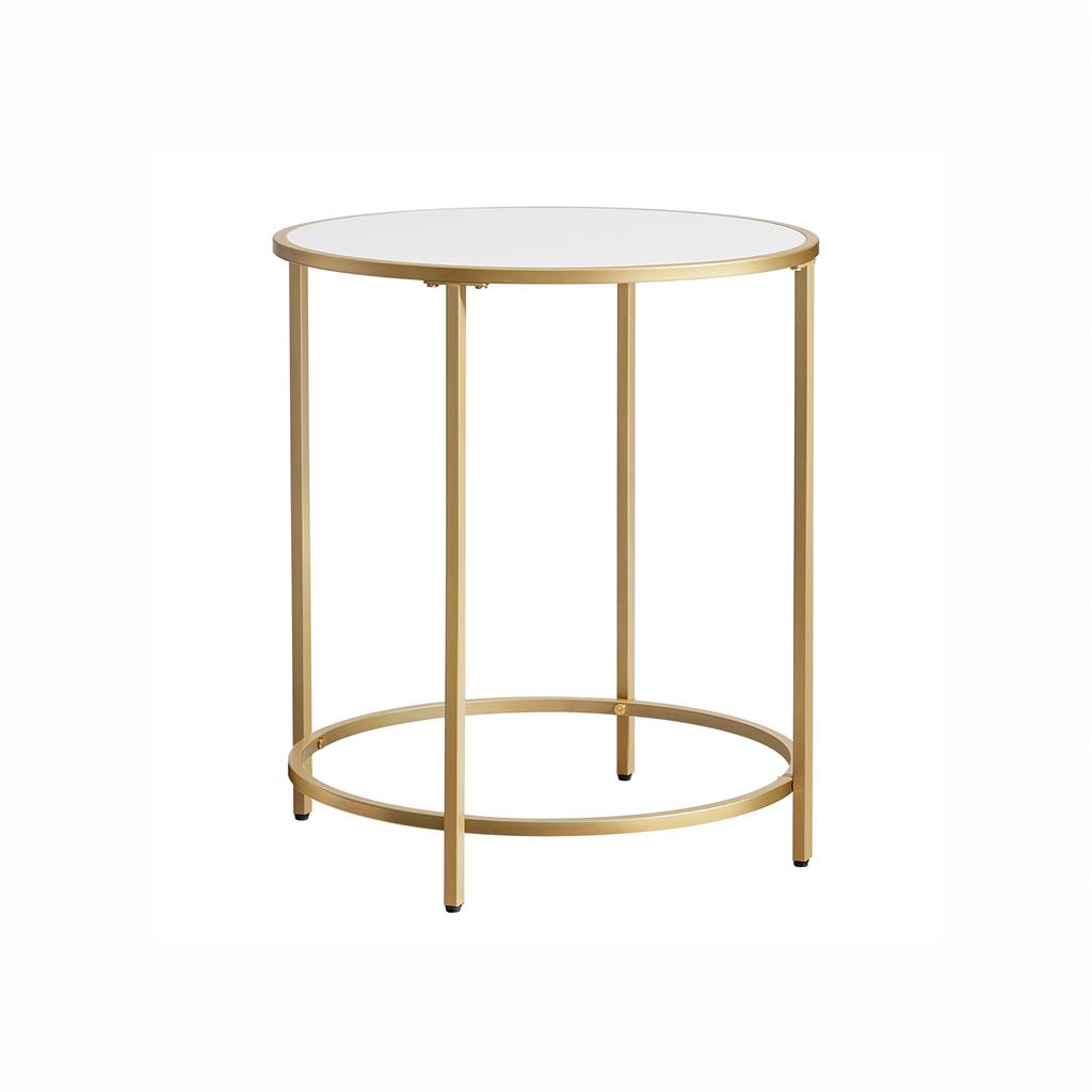 Golden Steel Frame Side Table