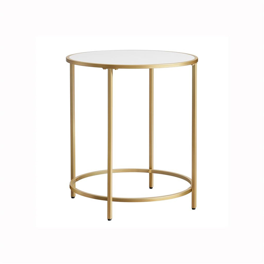 Golden Steel Frame Side Table