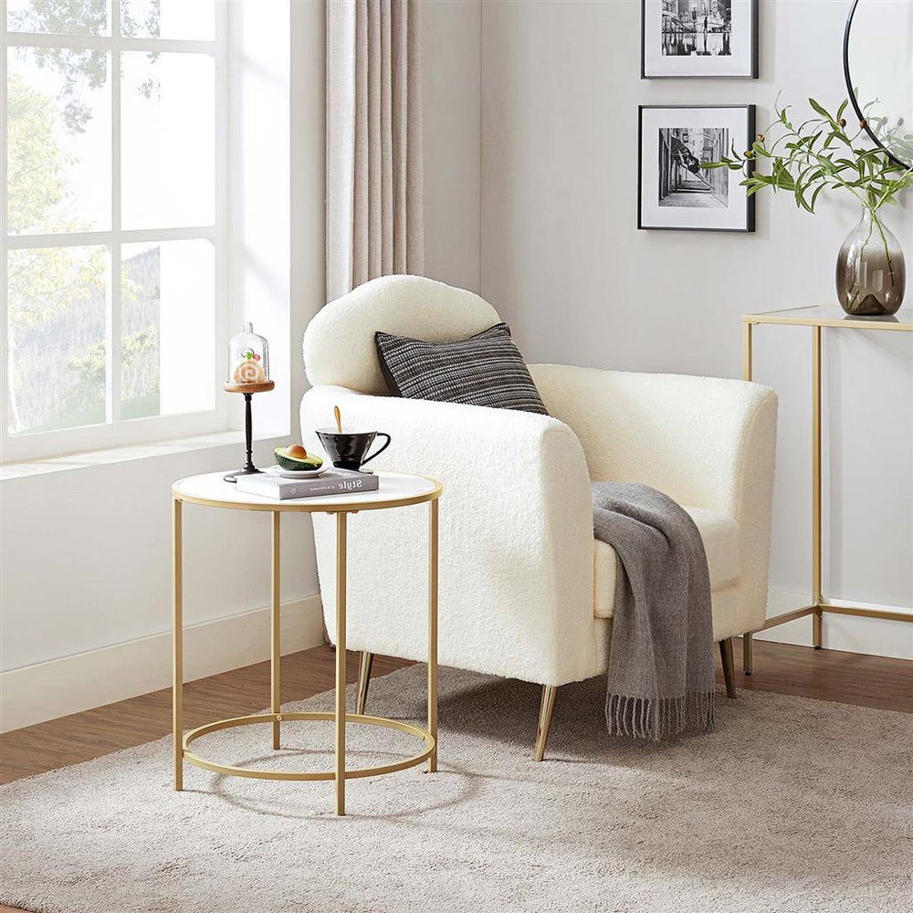 VASAGLE Round Side Table