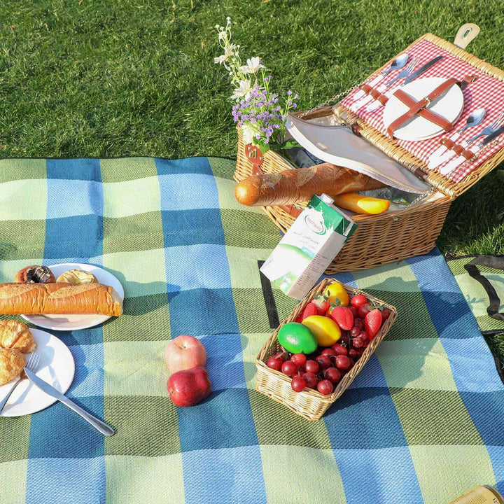 Green Blue Picnic Blanket