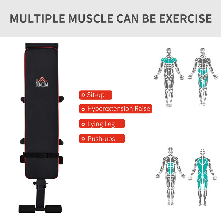 Multifunctional Sit Up Bench Adjustable Leg Placements Exercise Foldable Exercise Machine for Home, Office and Gym