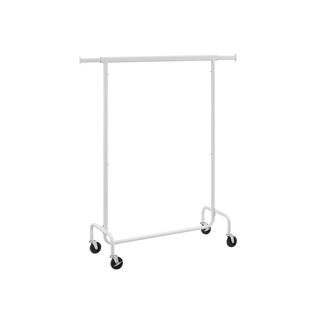 Clothes Rack on Wheels Matte White