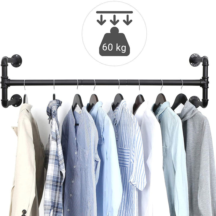 SONGMICS Wall-Mounted Clothes Rack
