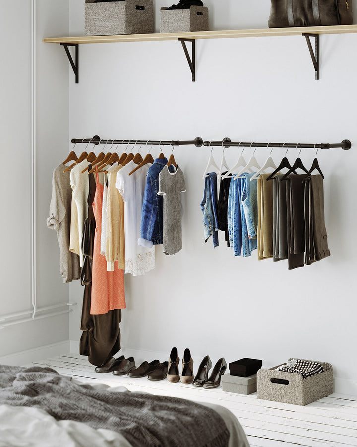 Clothes Hanging Bar Set