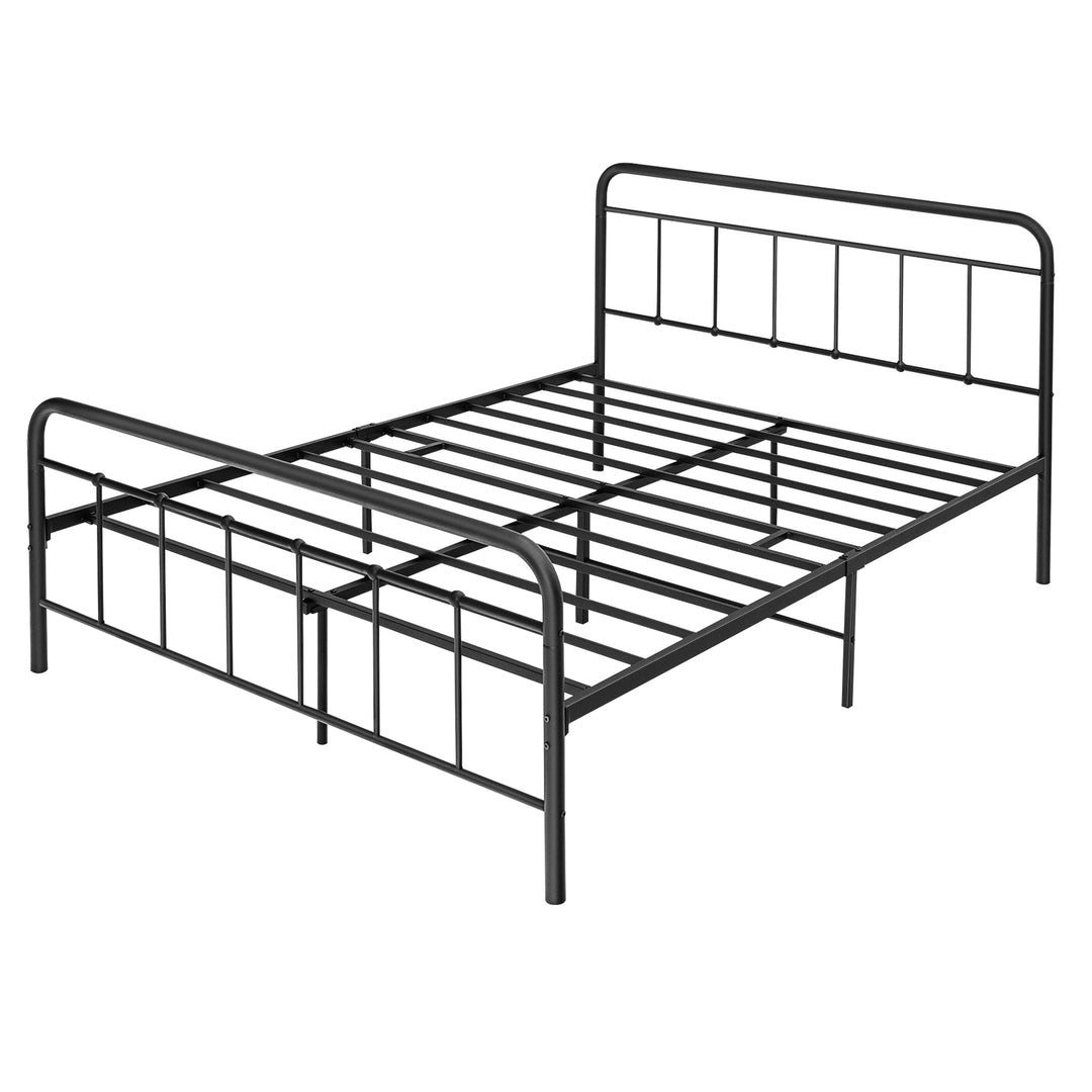 200cm x 139cm King Size Double Metal Bed Frame with Footboard and Underbed Storage Space
